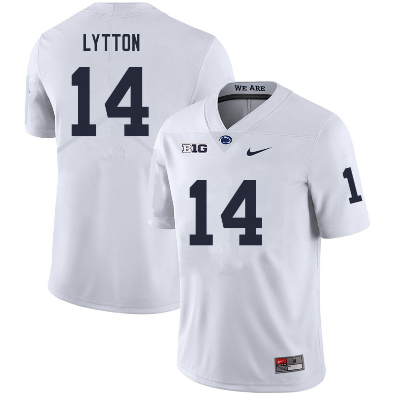 NCAA Nike Men's Penn State Nittany Lions A.J. Lytton #14 College Football Authentic White Stitched Jersey BFP0398LU